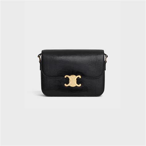 celine triomphe bag lizard|CLASSIQUE TRIOMPHE BAG IN LIZARD .